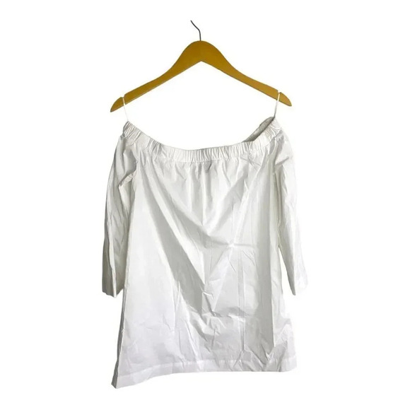 New Eleventy Off The Shoulder White Top Size 2 - Picture 2 of 6